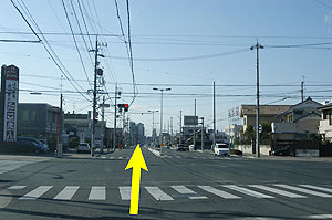 左手にたこまんさんが見えたらもうすぐです